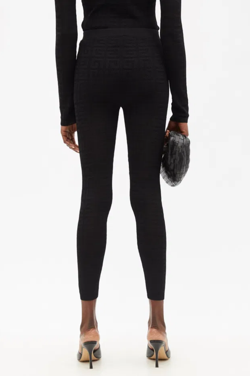 Givenchy Stretch Lace Monogram Legging_Black