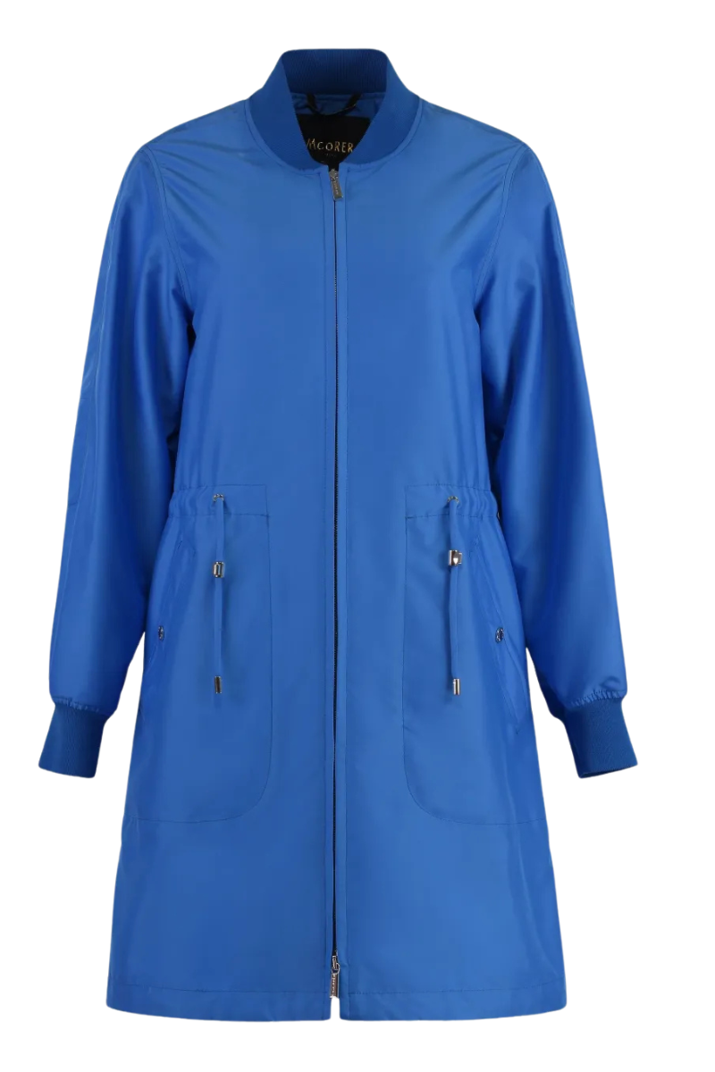 MooRER AMARILLIDA6 Mid Length Coat Light Denim