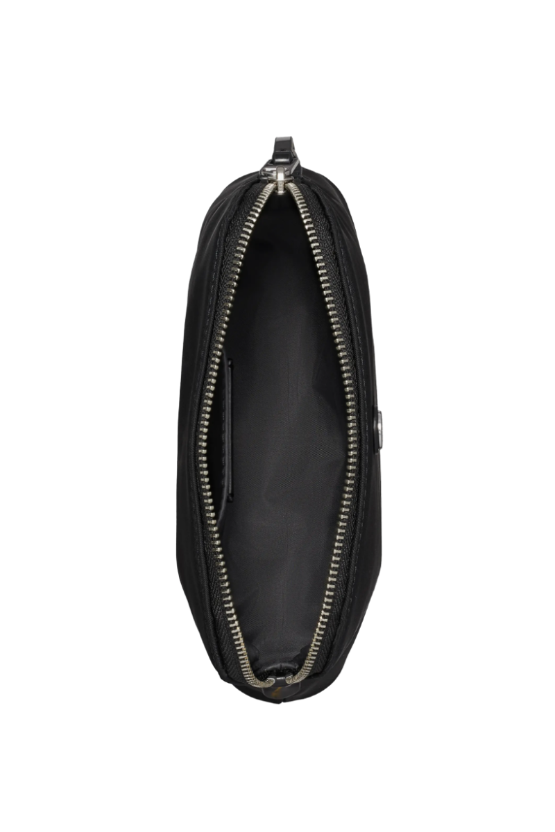 Tory Burch Small Dome Nylon Cosmetic Case in Black