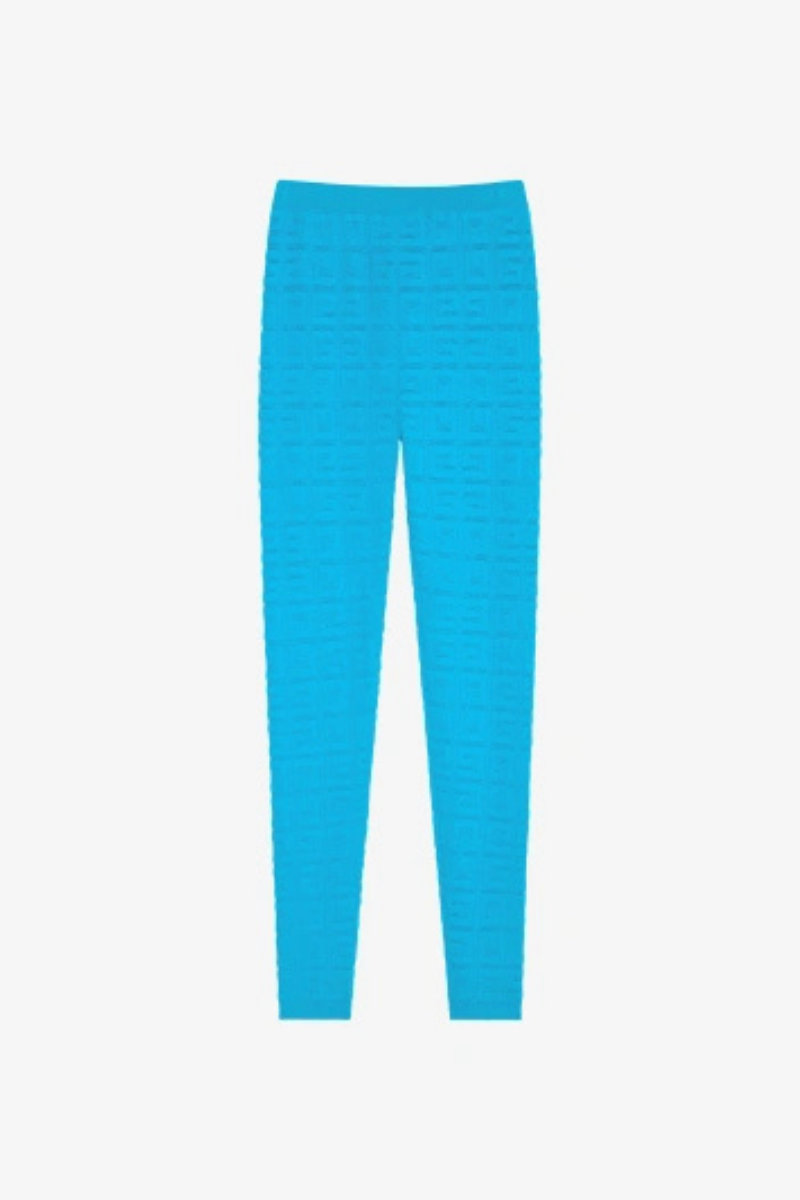 Givenchy Stretch Lace Monogram Legging_Acqua Marine