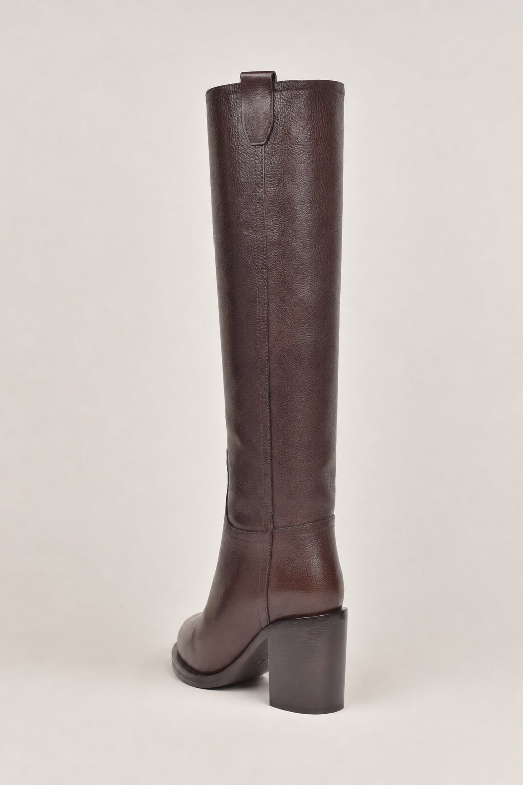 BRUNELLO CUCINELLI WOMEN'S TESTA MORO LEATHER KNEE HIGH BOOTS