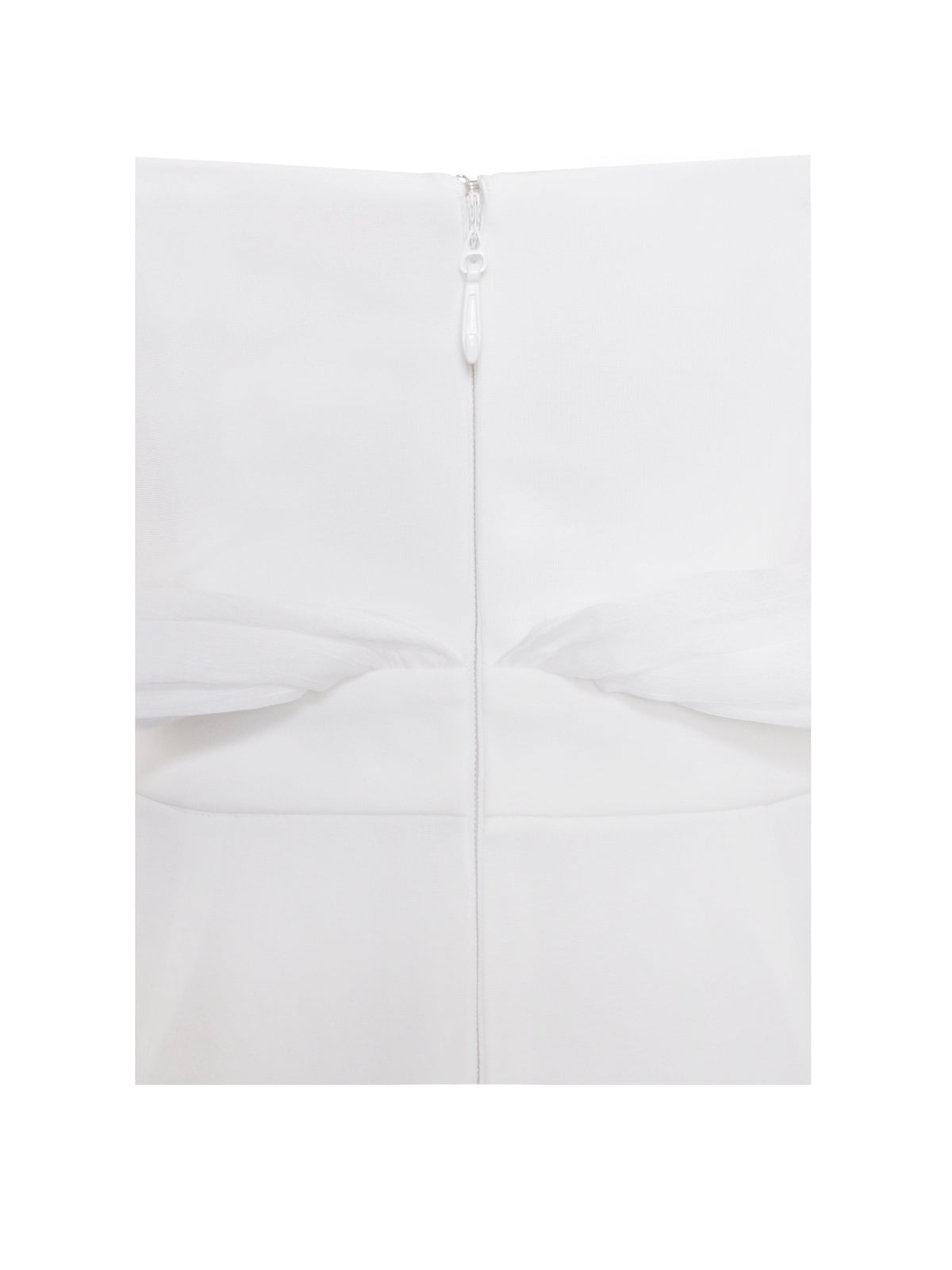 Sherlyn White Off Shoulder Flared Crepe Jumpsuit (Archive Sale)