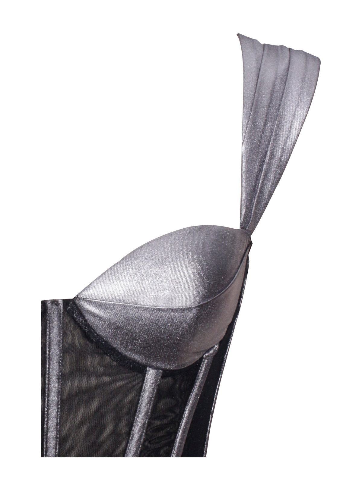 Odessa Silver Metallic Corset Maxi Dress (Archive Sale)
