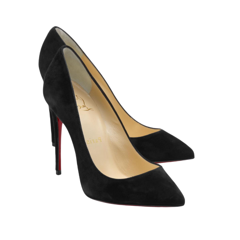 Womens | Christian Louboutin Pigalle Folies 100mm Suede Pointed Toe Pumps Black