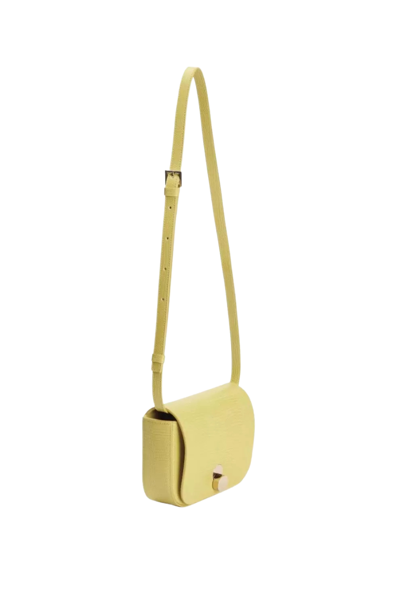 Fabiana Filippi Leather Eclissi Crossbody Bag Yellow
