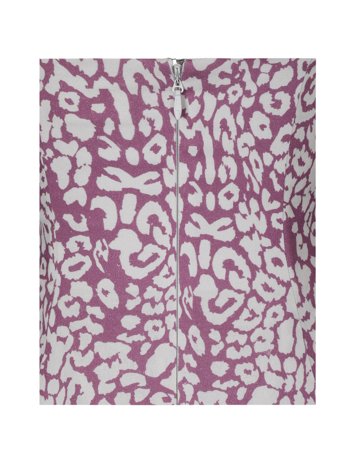 Wynonna Mauve Cheetah Linen Keyhole Midi Dress