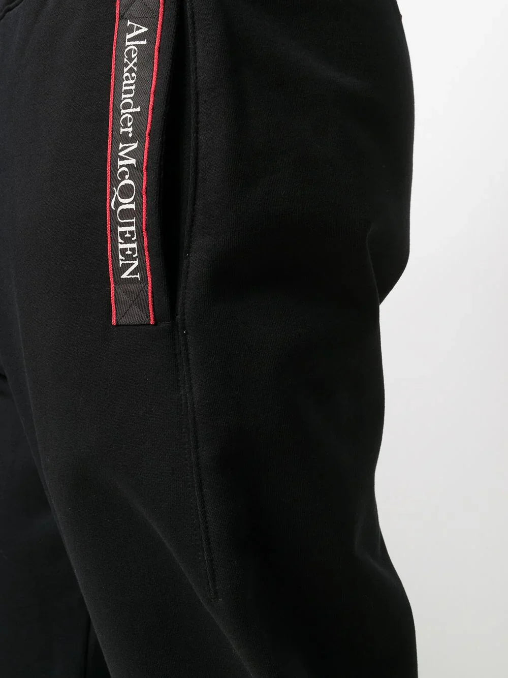 ALEXANDER MCQUEEN Logo Tape Track Pants Black