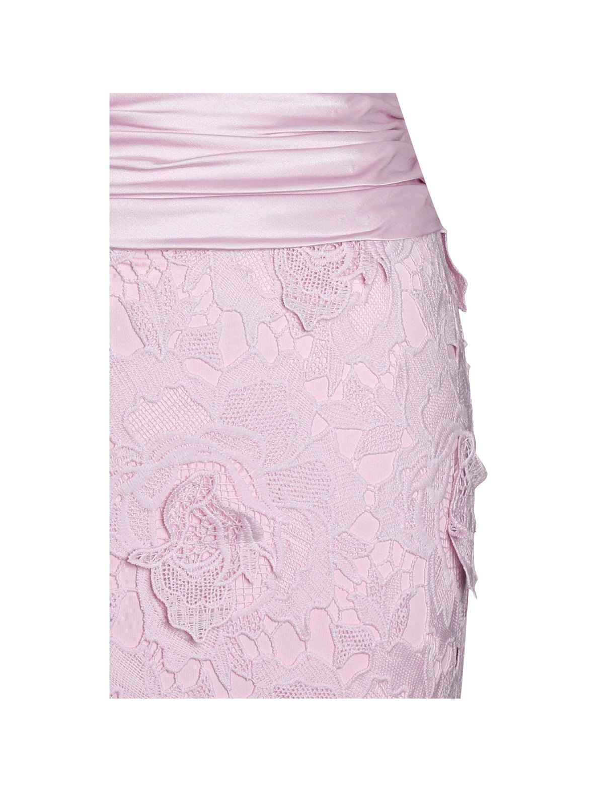 Dahlia Pink Floral Lace Mermaid Gown (Archive Sale)