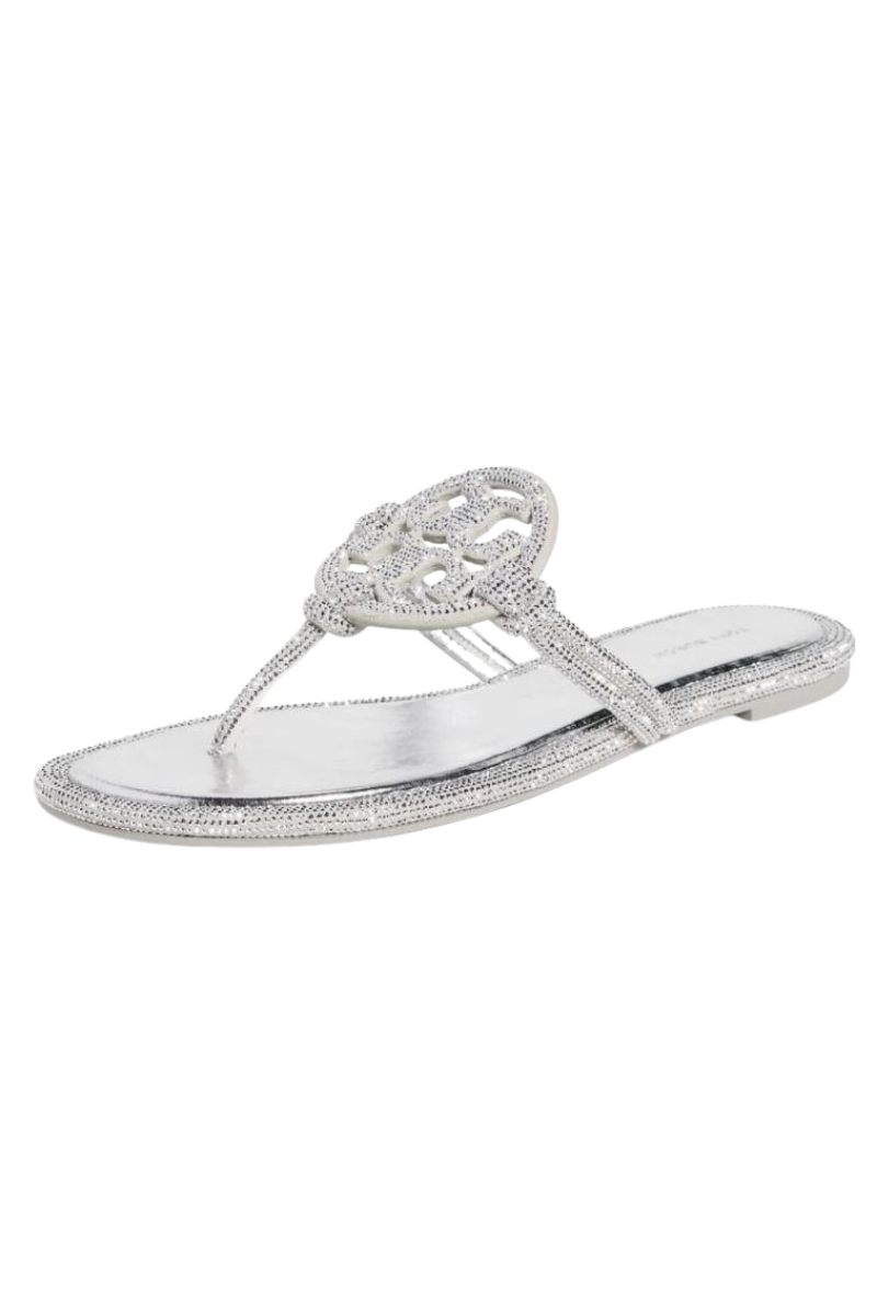 Tory Burch Miller Knotted Pave Silver 174566040