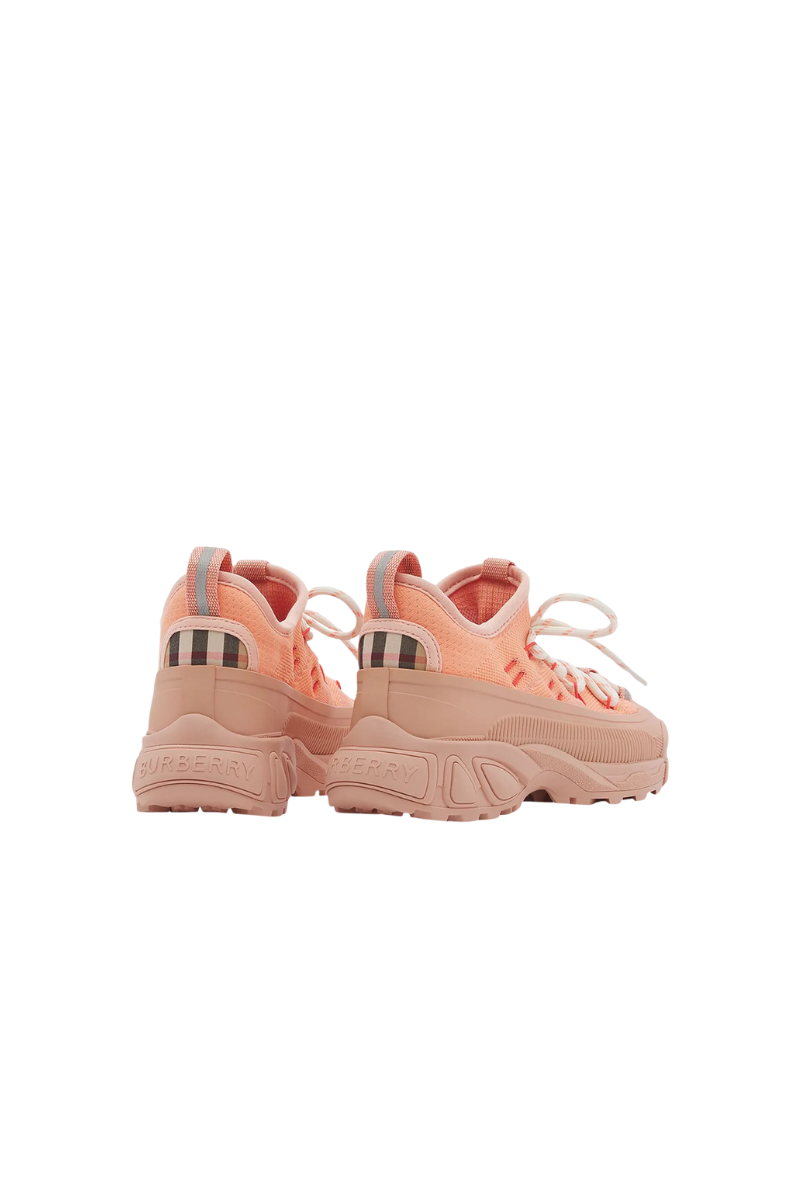 Burberry Girl's Arthur Knit Sneakers, Toddler/Kid In Warm Coral