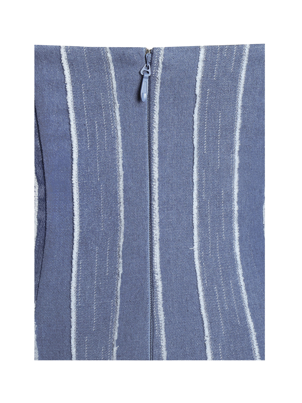Abygail Stripe Cotton Denim Maxi Dress (Archive Sale)