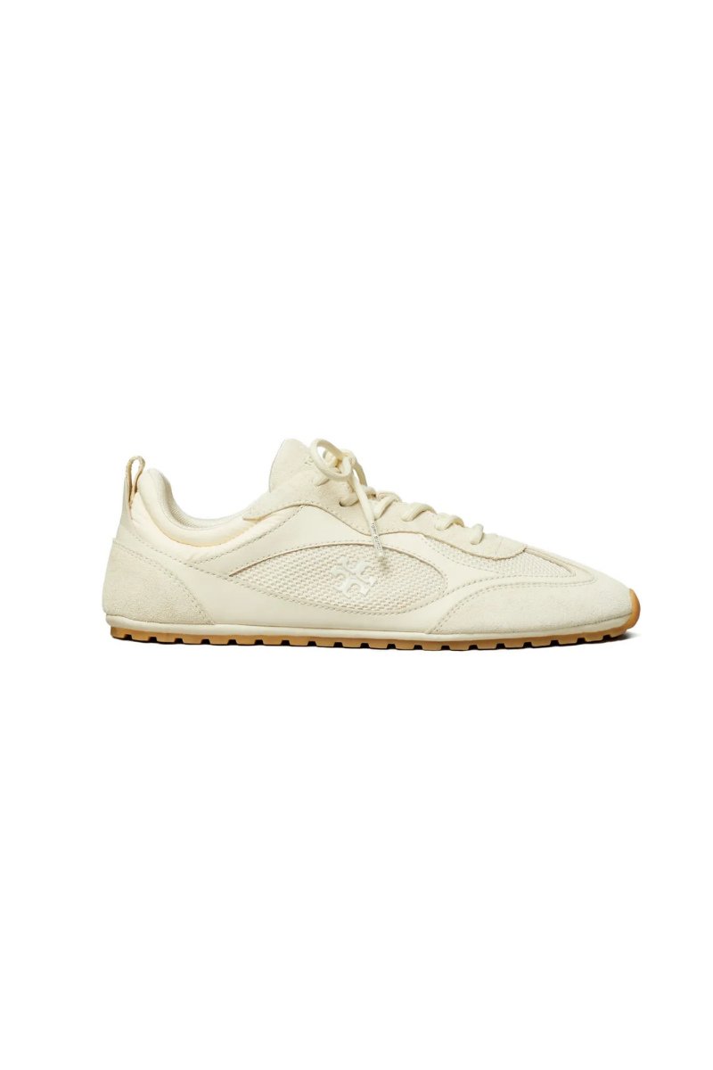 Tory Burch Field Sneakers in Light Cream