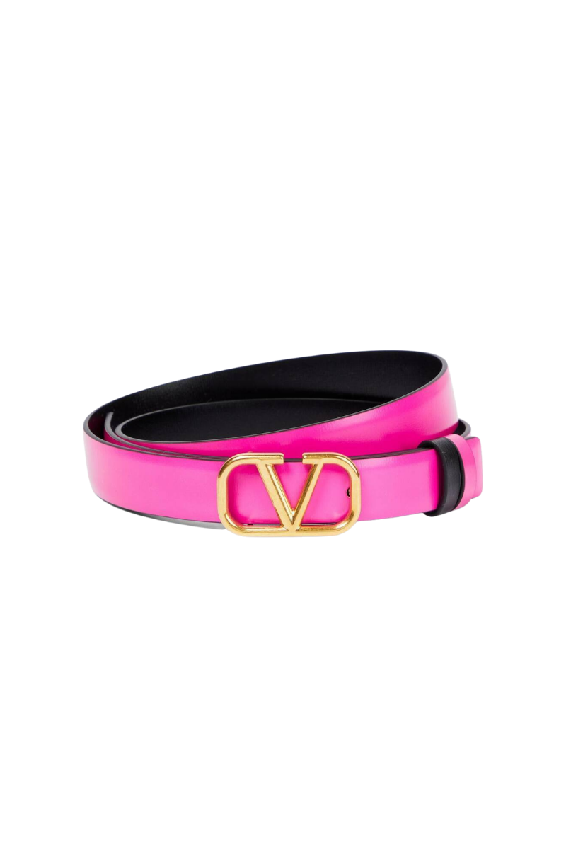 Valentino Garavani Vlogo Signature 20 Reversible Leather Belt