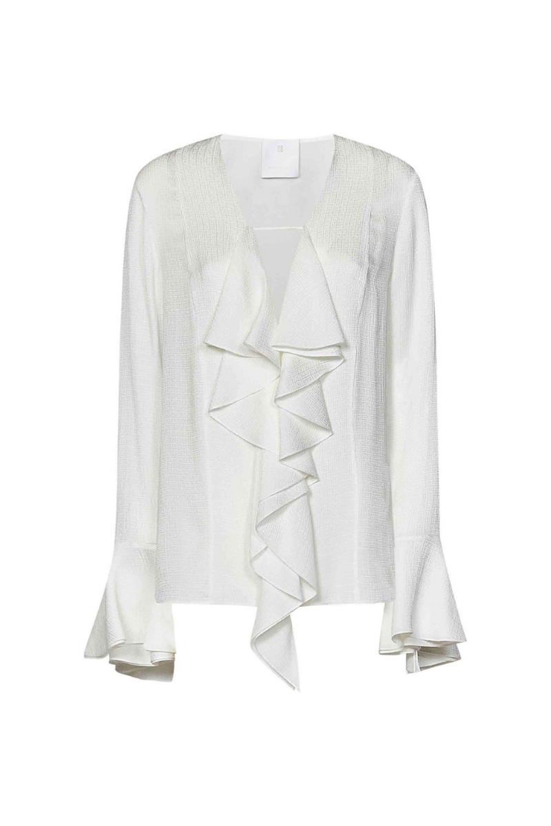 Givenchy Ruffles Blouse_White