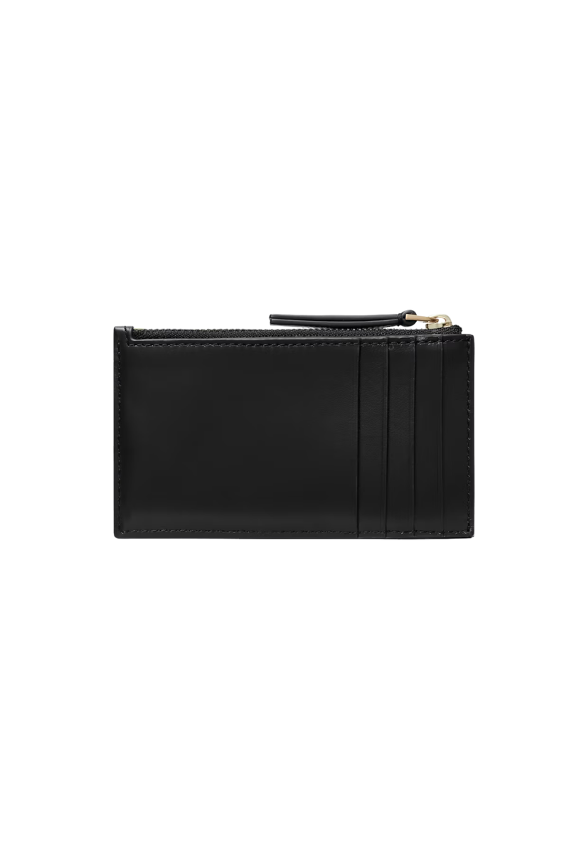 Tory Burch Kira Diamond Quilt Zip Card Case Black 158629-001