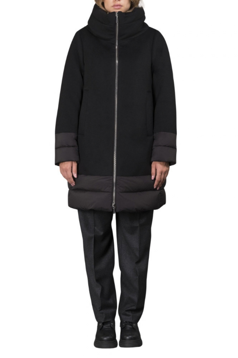 MooRER SORAYA-LE Wool-Cashmere Down Coat Nero