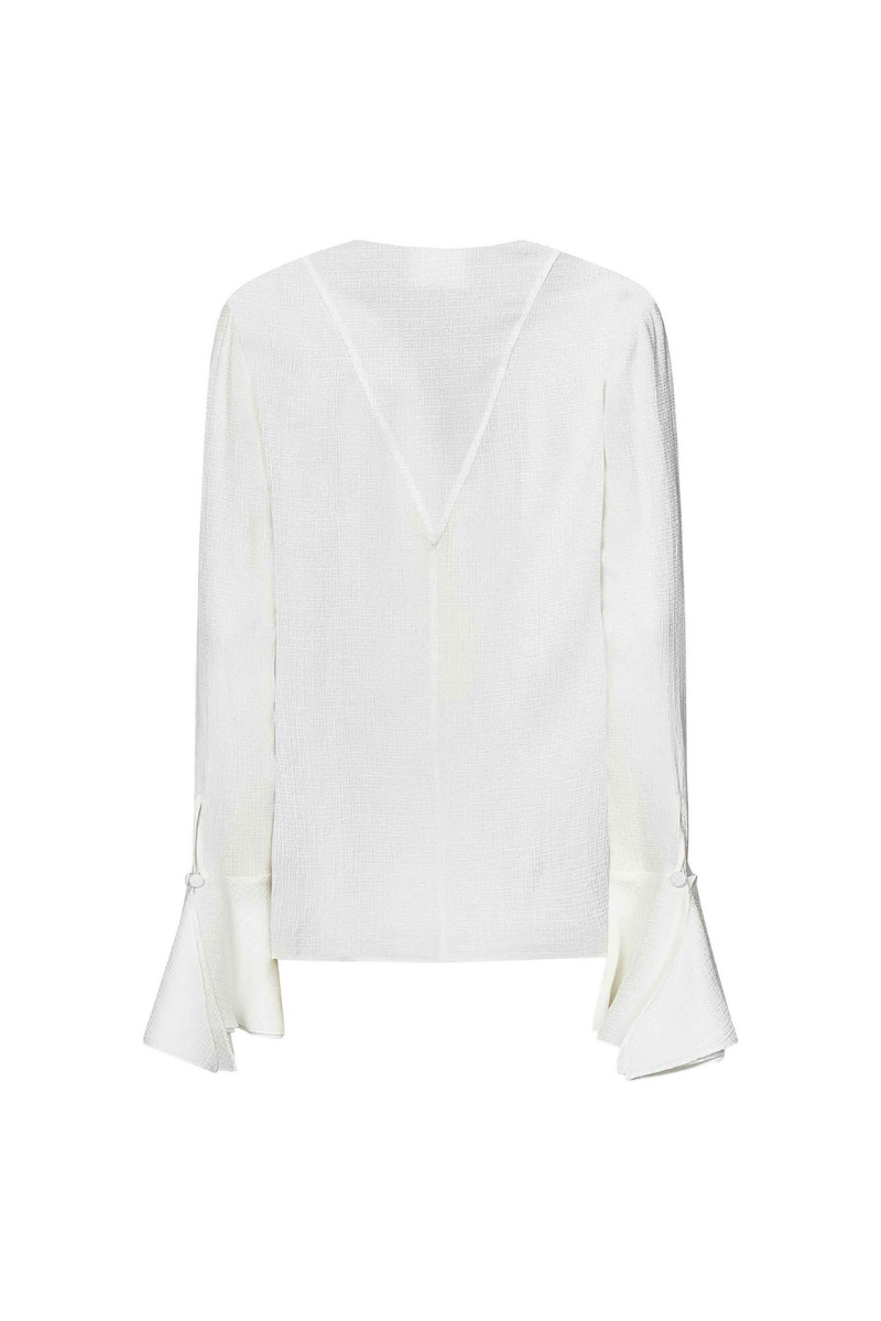 Givenchy Ruffles Blouse_White