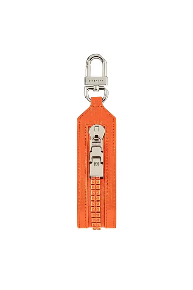 Givenchy 4G Zip Keychain_Bright Orange