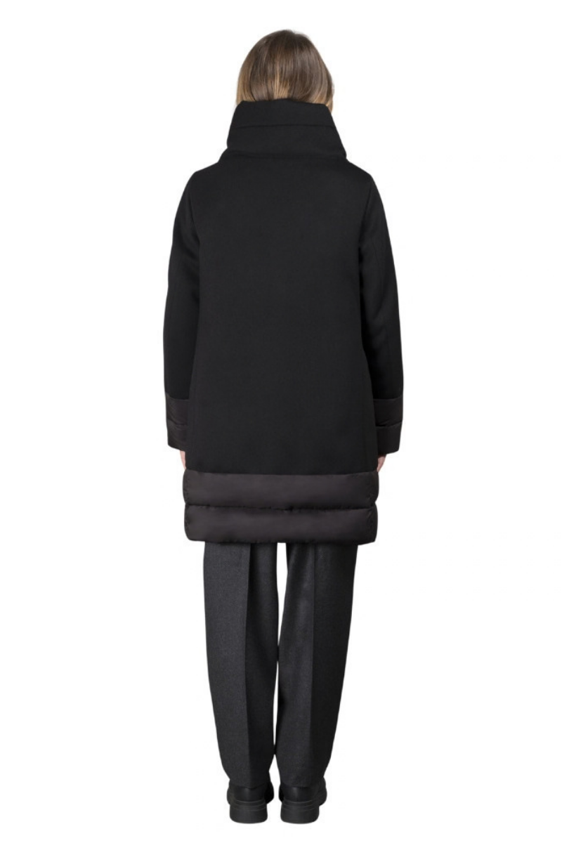 MooRER SORAYA-LE Wool-Cashmere Down Coat Nero