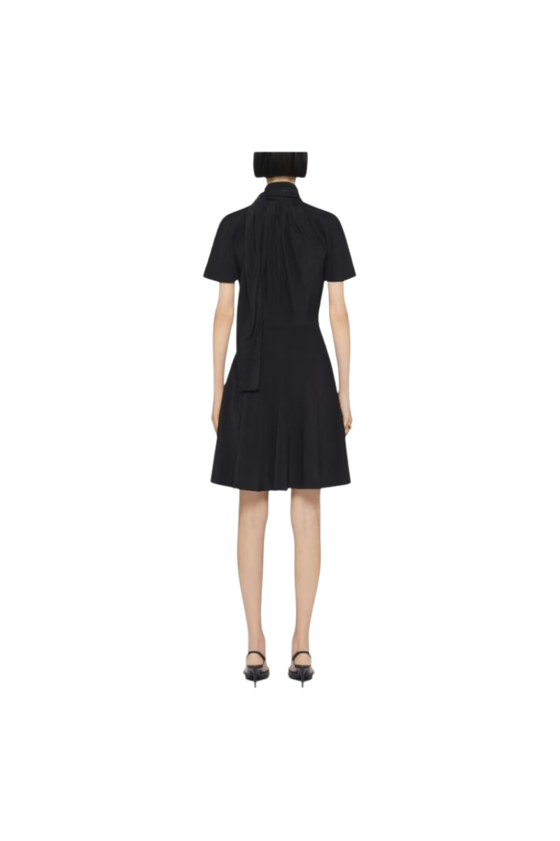 Givenchy Dress With Knot Collar Black BW225314M8