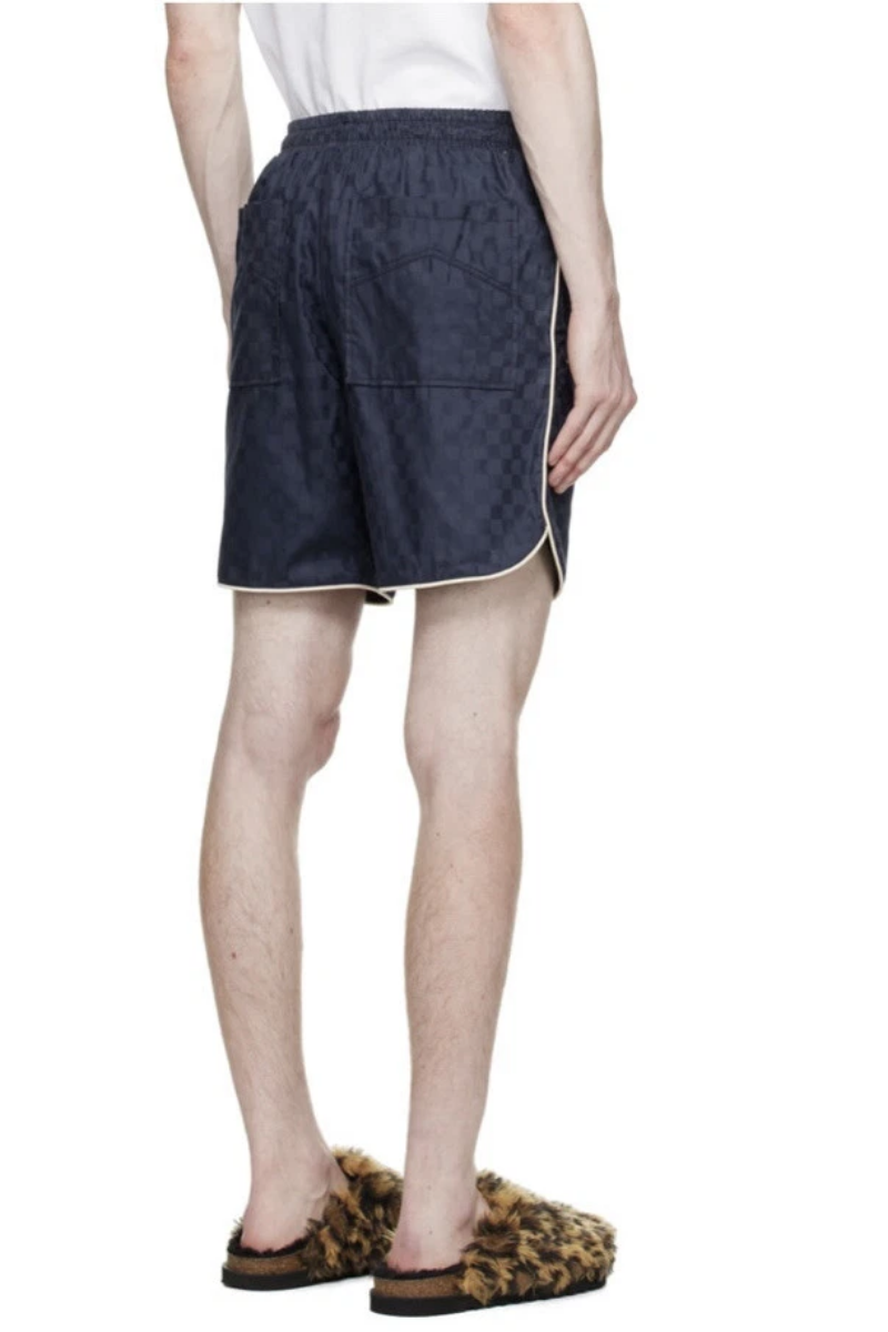 Rhude Checker PJ Short - Navy