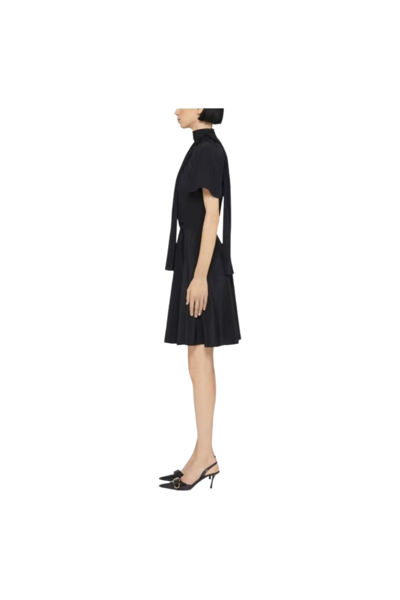 Givenchy Dress With Knot Collar Black BW225314M8