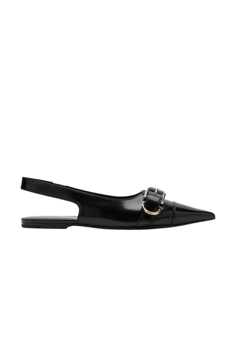 Givenchy Voyou Slingback Flat_Black