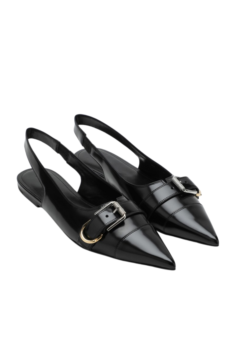 Givenchy Voyou Slingback Flat_Black