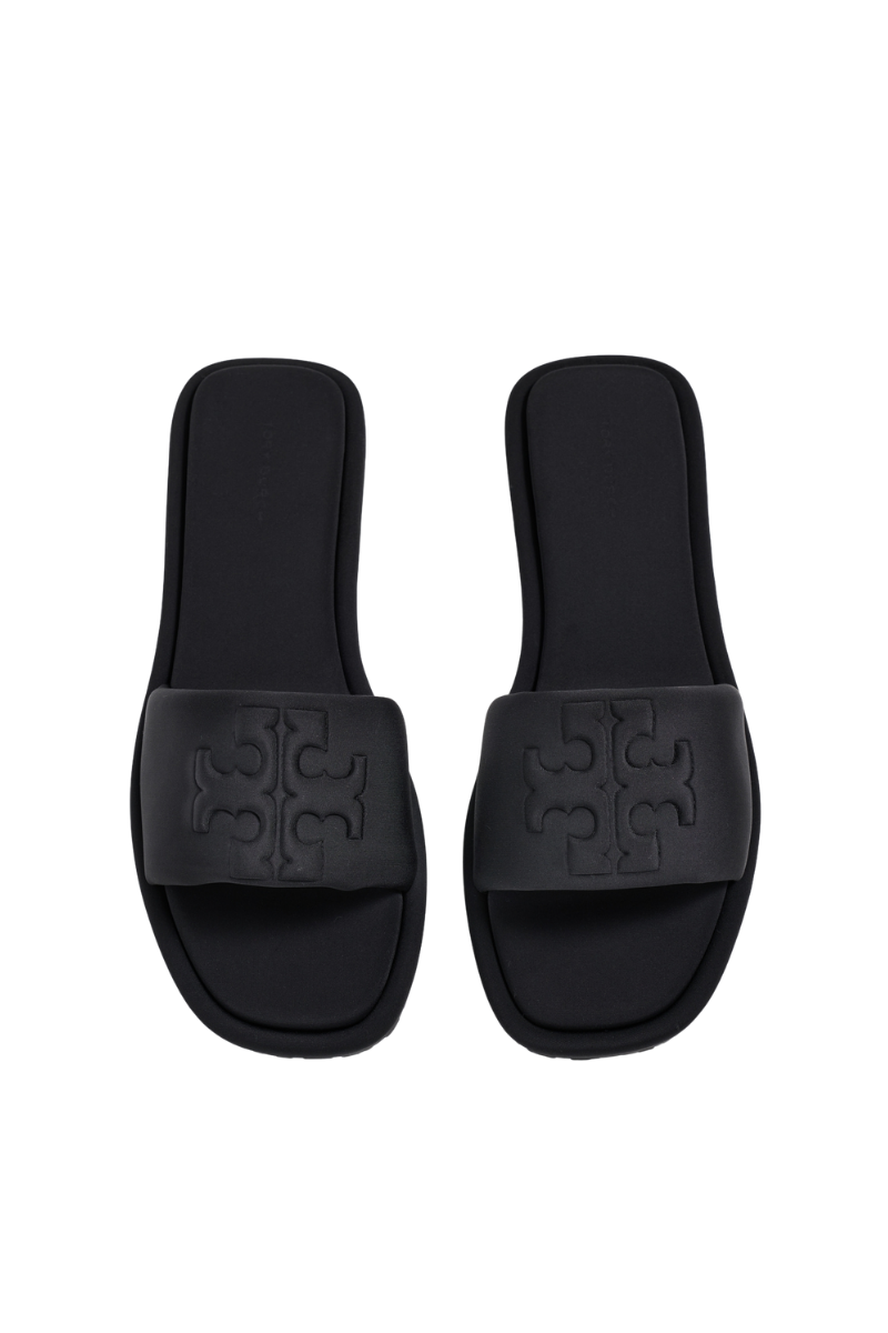 Tory Burch Double T Sport Slide Neoprene Perfect Black 182214-009
