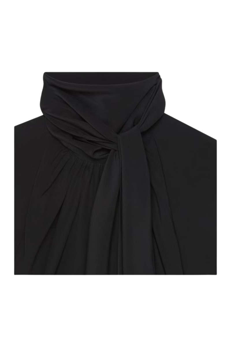 Givenchy Dress With Knot Collar Black BW225314M8