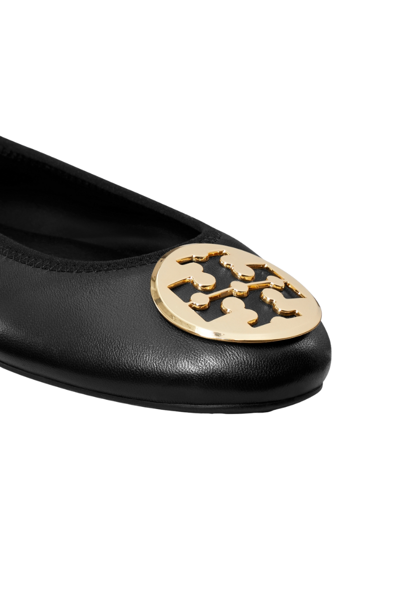 Tory Burch Minnie Travel Ballet Perfect Black/Gold 177201-013
