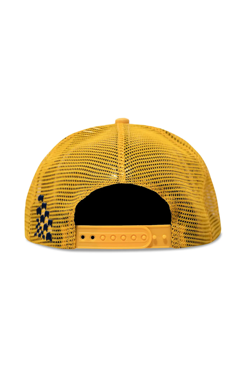 Rhude Trophy Series Foam Hat'Mustard/Creme'