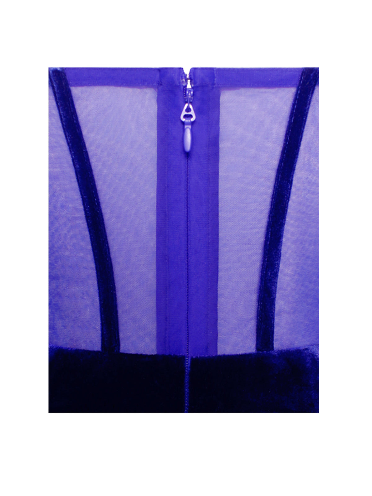 Taylee Navy Long Sleeve Off Shoulder Corset Velvet Gown (Archive Sale)
