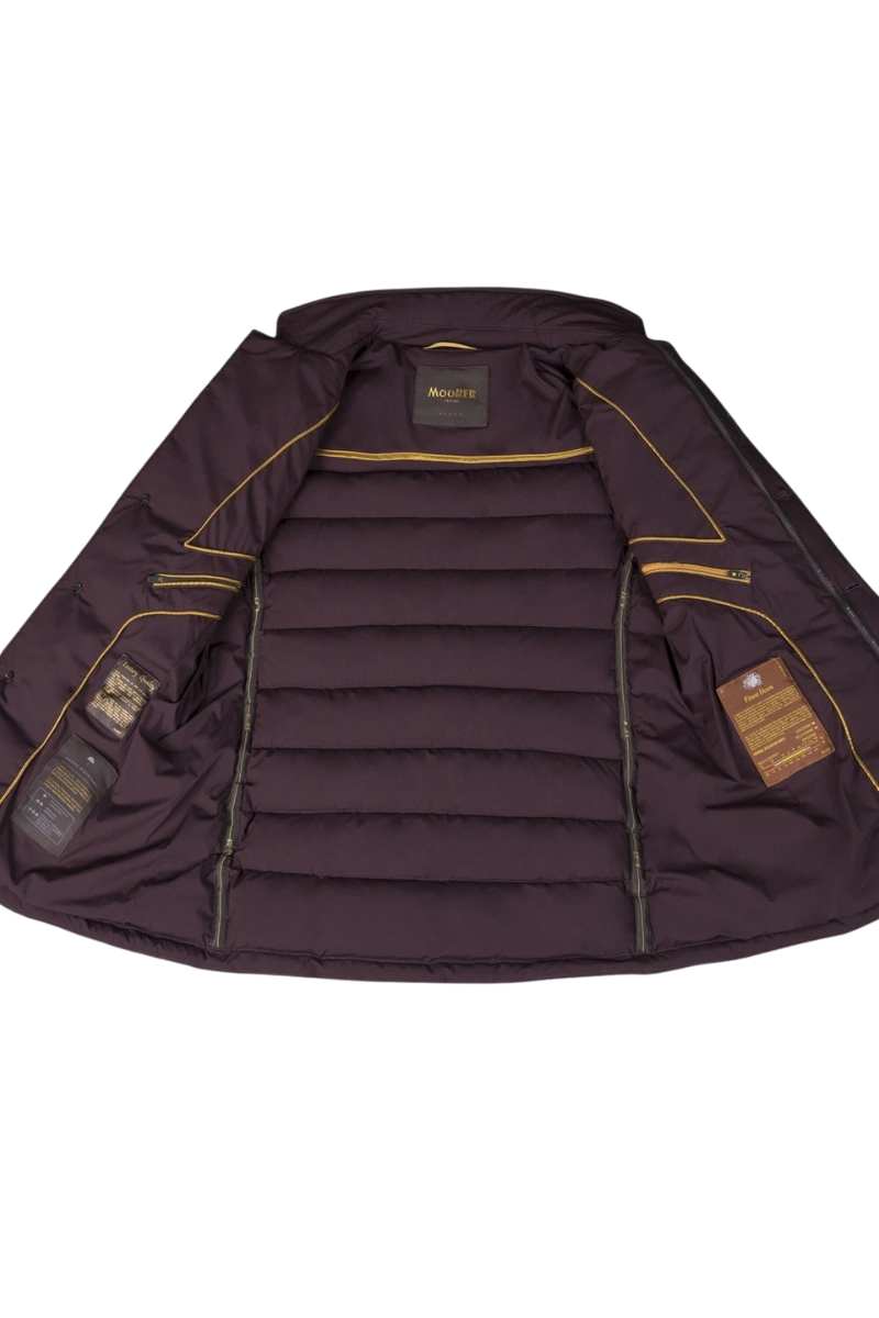 MooRer ZAYN-KN Quilted Down Blazer Jacket Amaranto