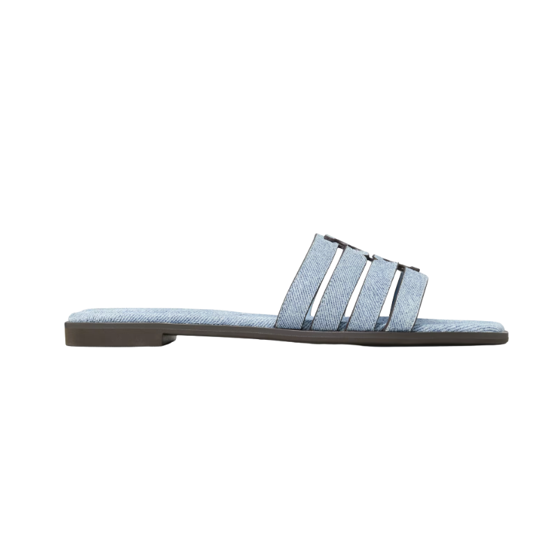 Womens | Tory Burch Ines Slides Denim Print 167992