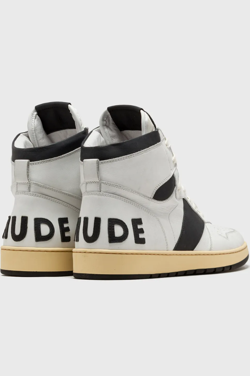 Mens | RHUDE Rhecess-Hi Sneakers Perfect Black/White