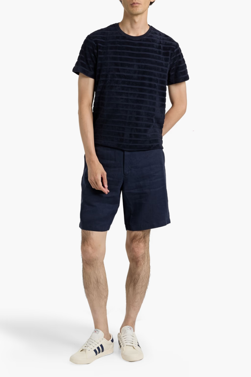 Orlebar Brown SAMMY TOWELLING STRIPE-276216-NIGHT IRIS