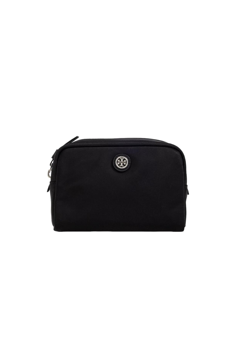 Tory Burch Virginia Curved Cosmetic Case Black 159800-001