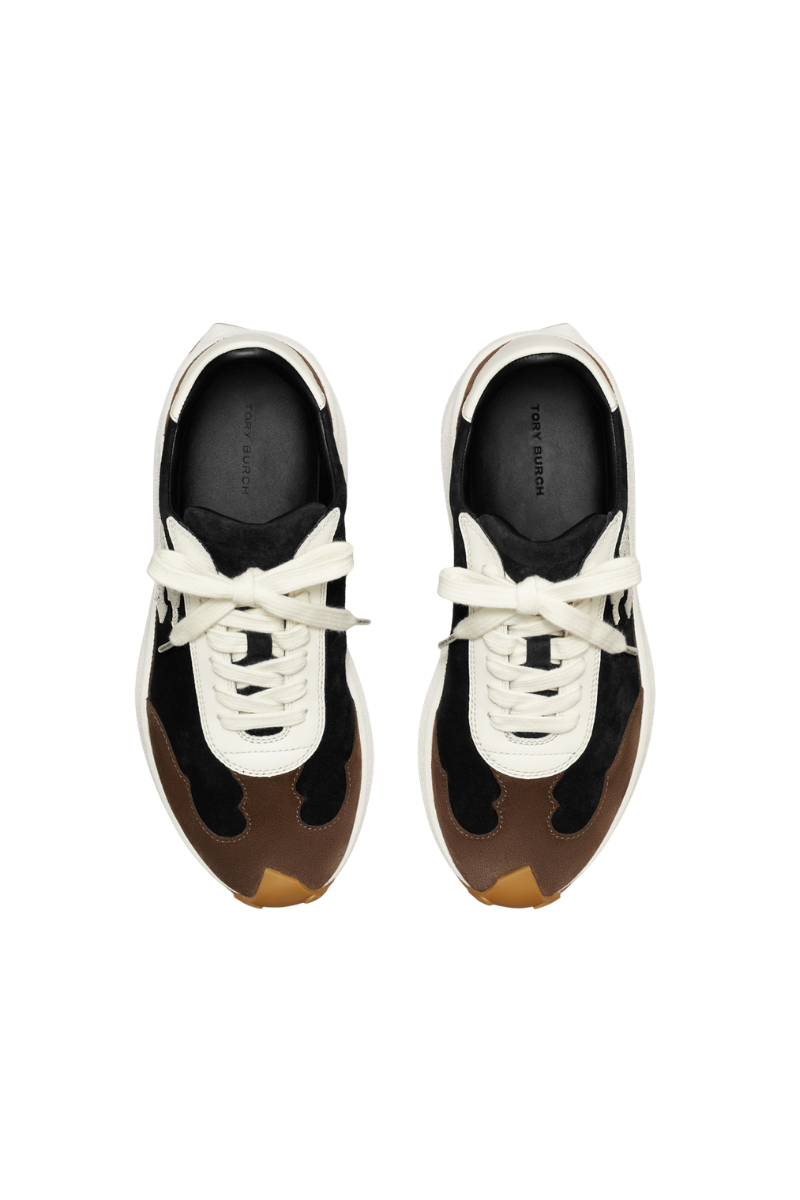 Tory Burch Tory TrainerPerfect Black / Blanc / Dark Cocoa 169328001