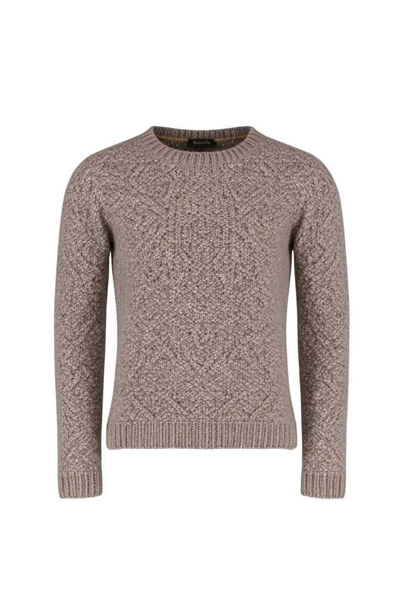 MooRER FRANKIECLO Knit Sweater Nocciola