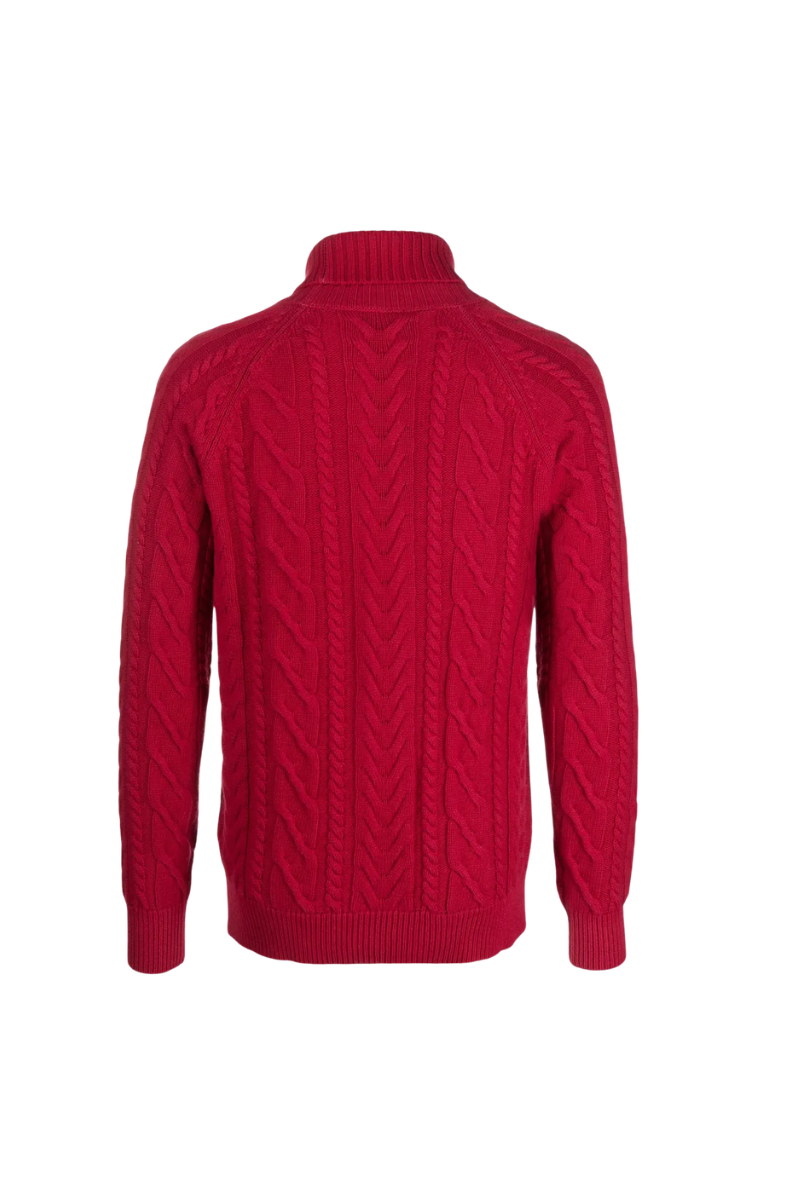 MooRER ALBERIC-ARA Long Hooded Coat Red
