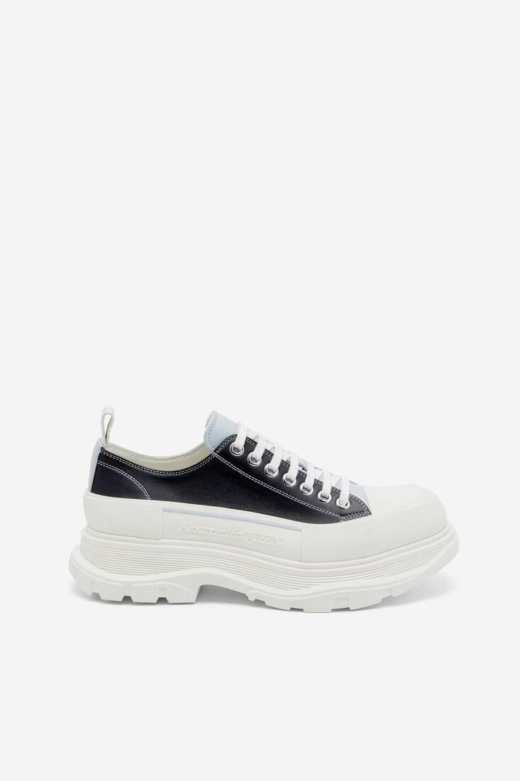 Alexander McQueen  Men's Tread Slick Lace Up in Navy/spring Blue