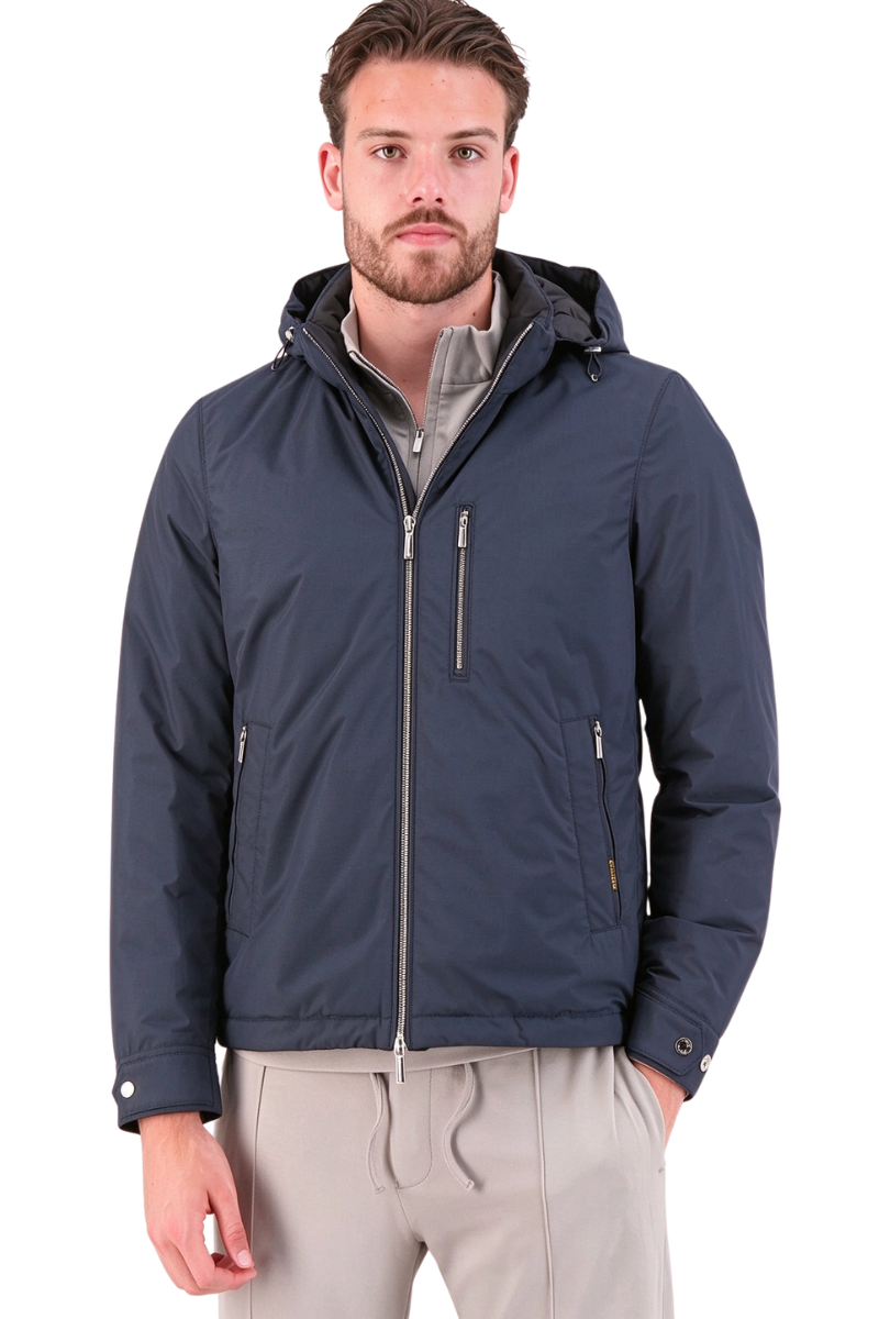 MooRER ALBINI-STP Mens Short Jacket Petrol