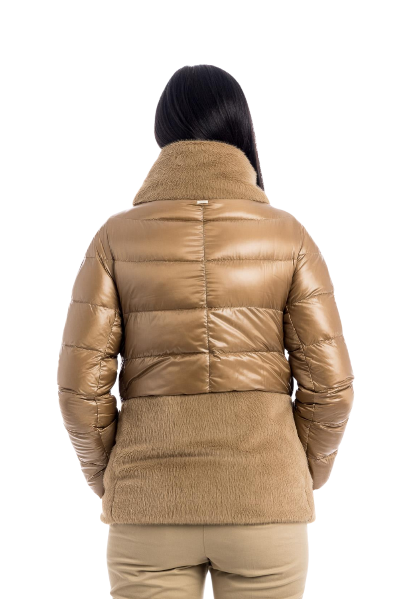 Herno Women's Panelled Highneck Puffer Jacket