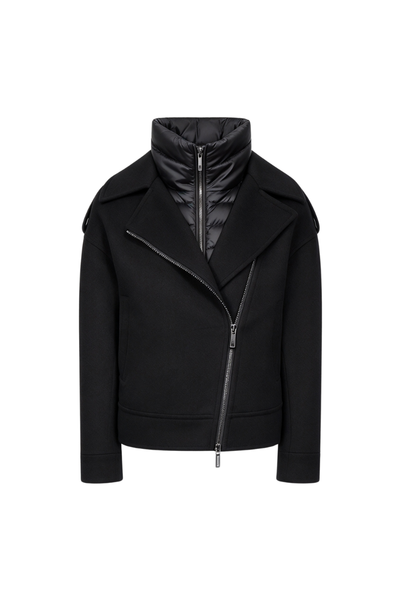 MooRer VIANA-CWX Biker Jacket Nero