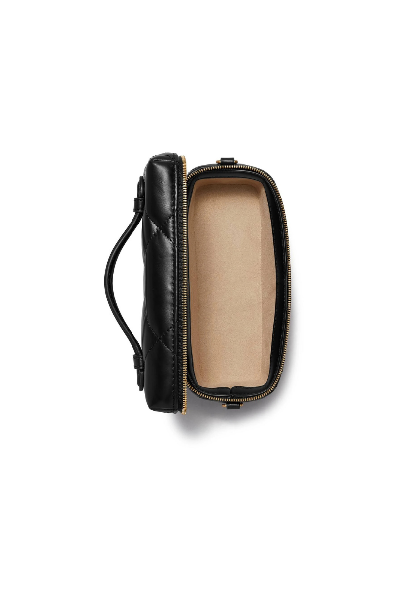Tory Burch Kira Diamond Quilt East-West Vanity Case Black 176449-001