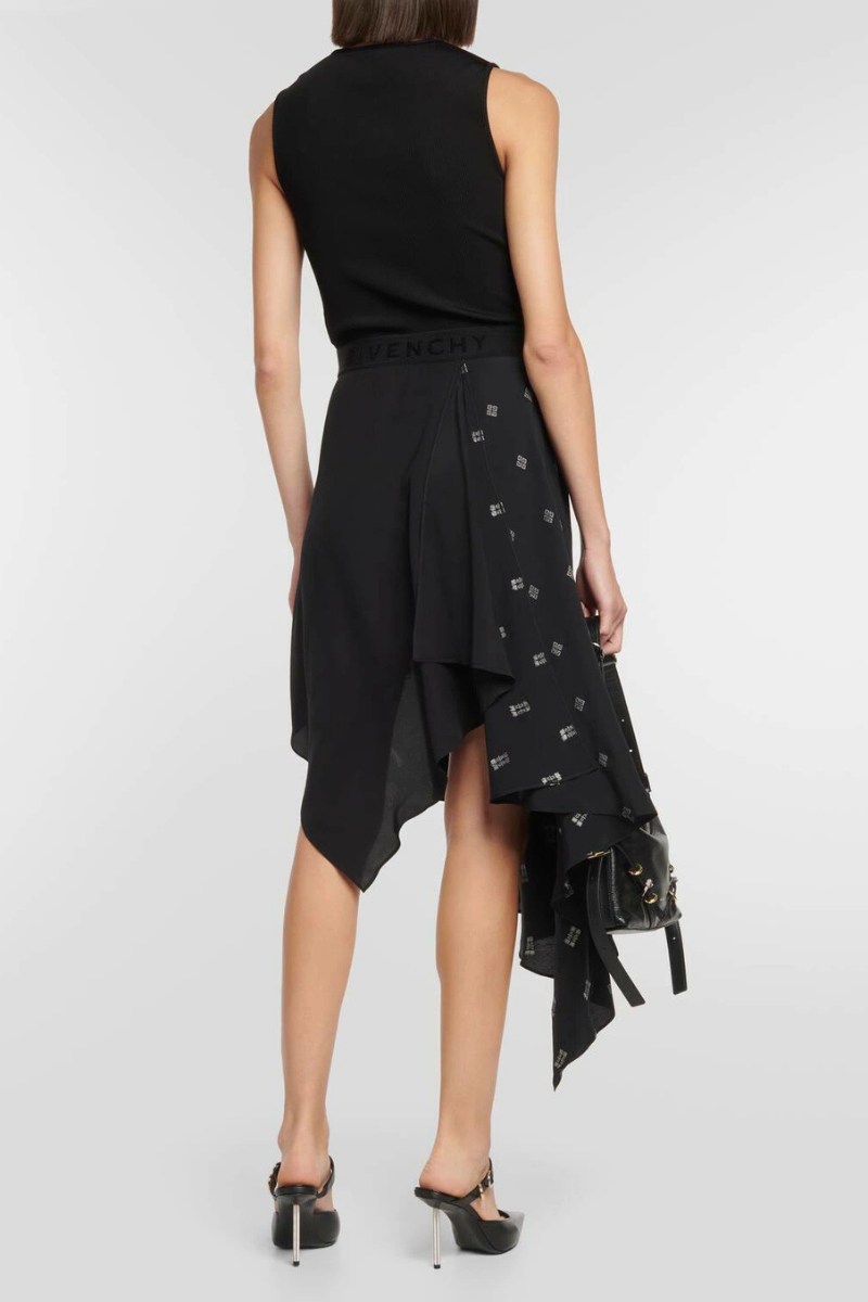 Givenchy Sleeveless Dress W/ Flare Skirt_Black