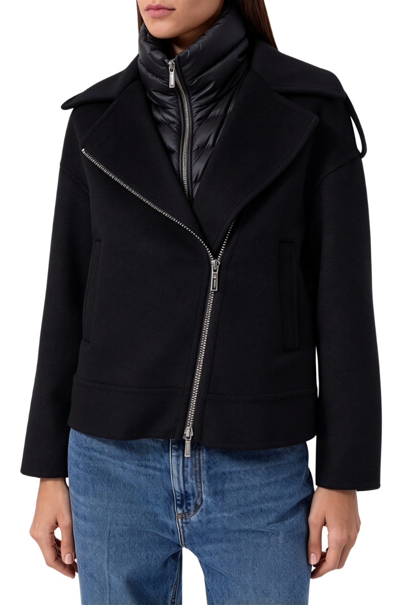MooRer VIANA-CWX Biker Jacket Nero