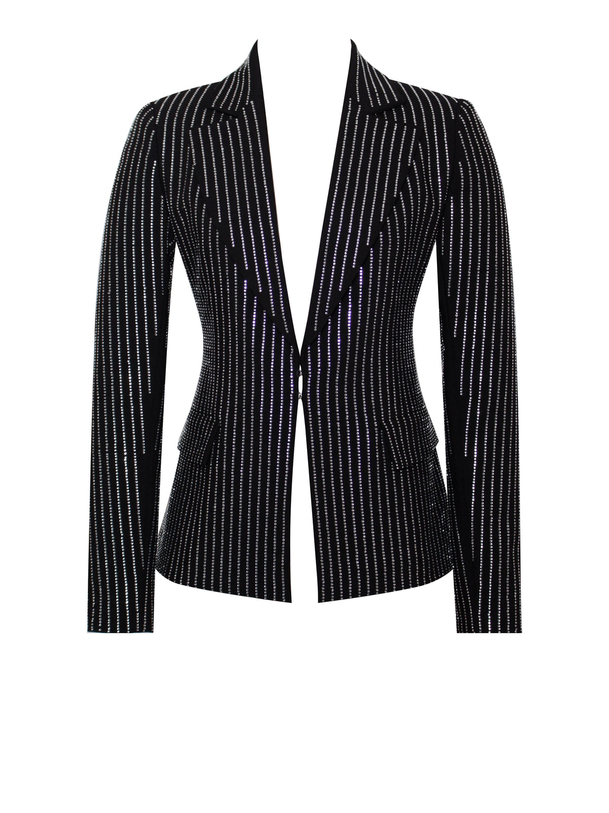 Teagan Black Crystal Blazer Jacket (Archie Sale)