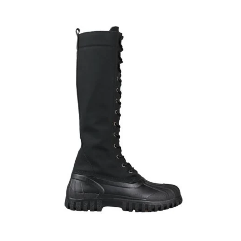 Womens | Diemme Anatra Tall Leather Lace-Up Boot Black